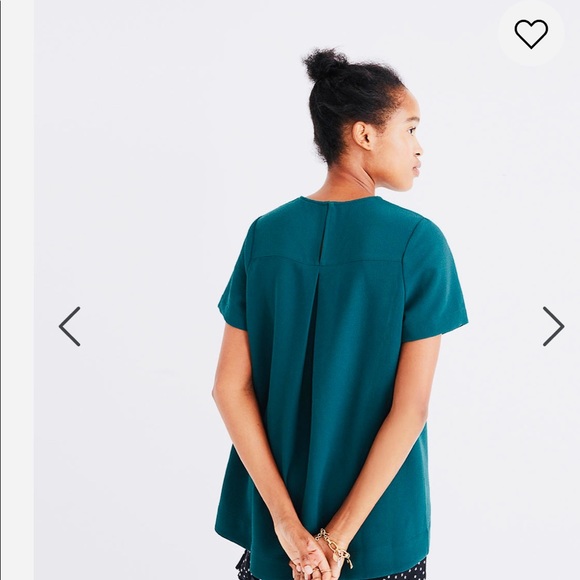 MADEWELL Green A-Line Top - Picture 2 of 7